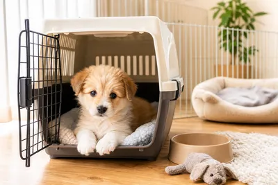 子犬のお迎え初日にクレートは必要？失敗しにくい置き方・使い方・選び方を整理