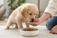 子犬がご飯を食べない…手であげると食べるのはなぜ？原因別の対策と器への移行方法