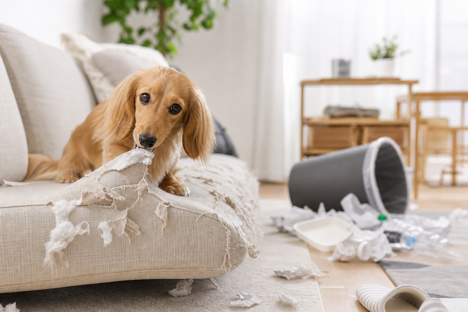 犬のいたずら防止方法|原因別対策と環境整備で効果的に解決
