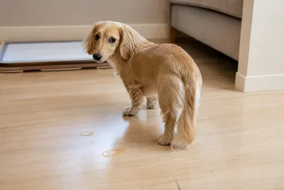 【犬のおしっこ後】床にポタポタ水滴が垂れる…！原因3つと今日からできる4つの対策