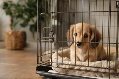 子犬をケージに入れっぱなしにしていいのか｜推奨される時間と管理方法