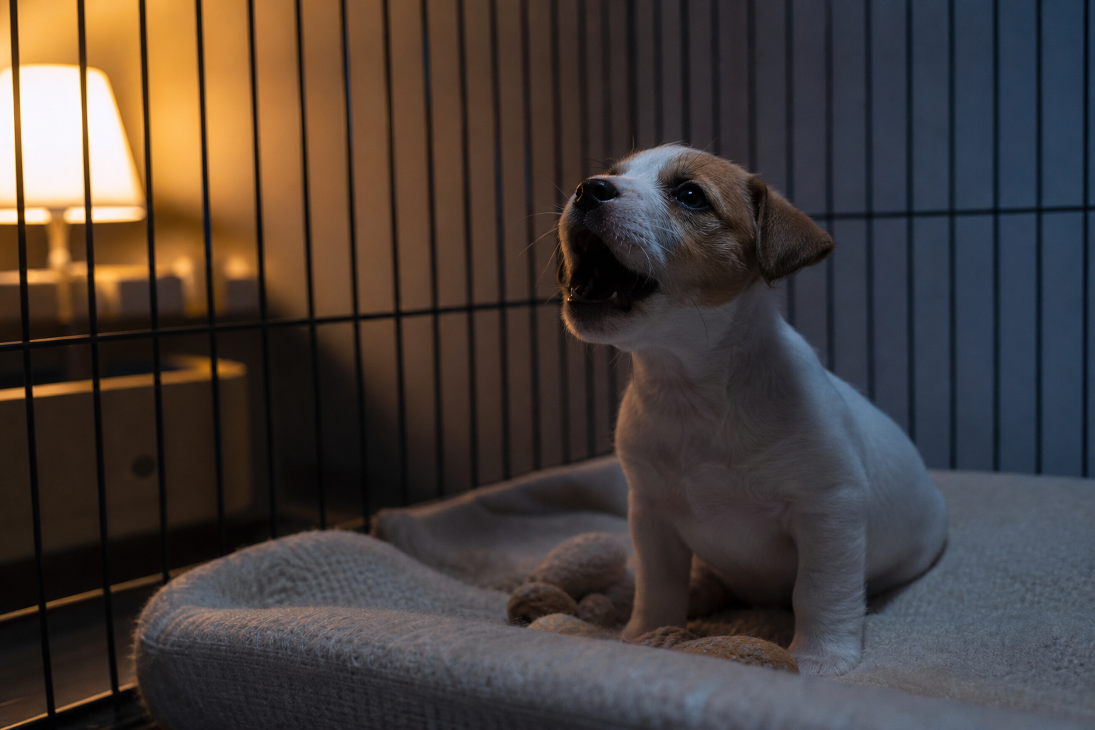 子犬の夜泣きはいつまで続く？期間と原因、効果的な対処法