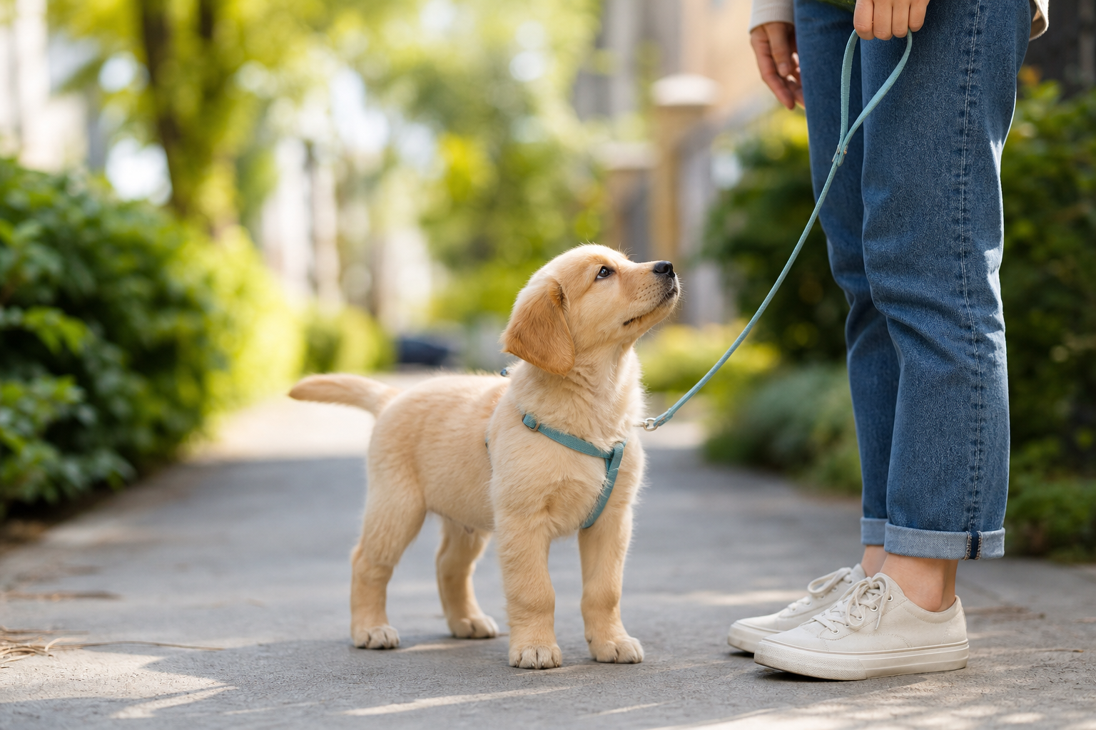 子犬の散歩デビュー完全ガイド│時期・準備・初回の進め方