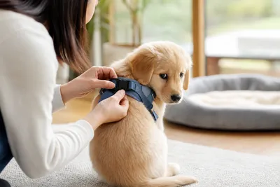 子犬がハーネスを嫌がる理由と慣らし方｜段階的なしつけのポイント