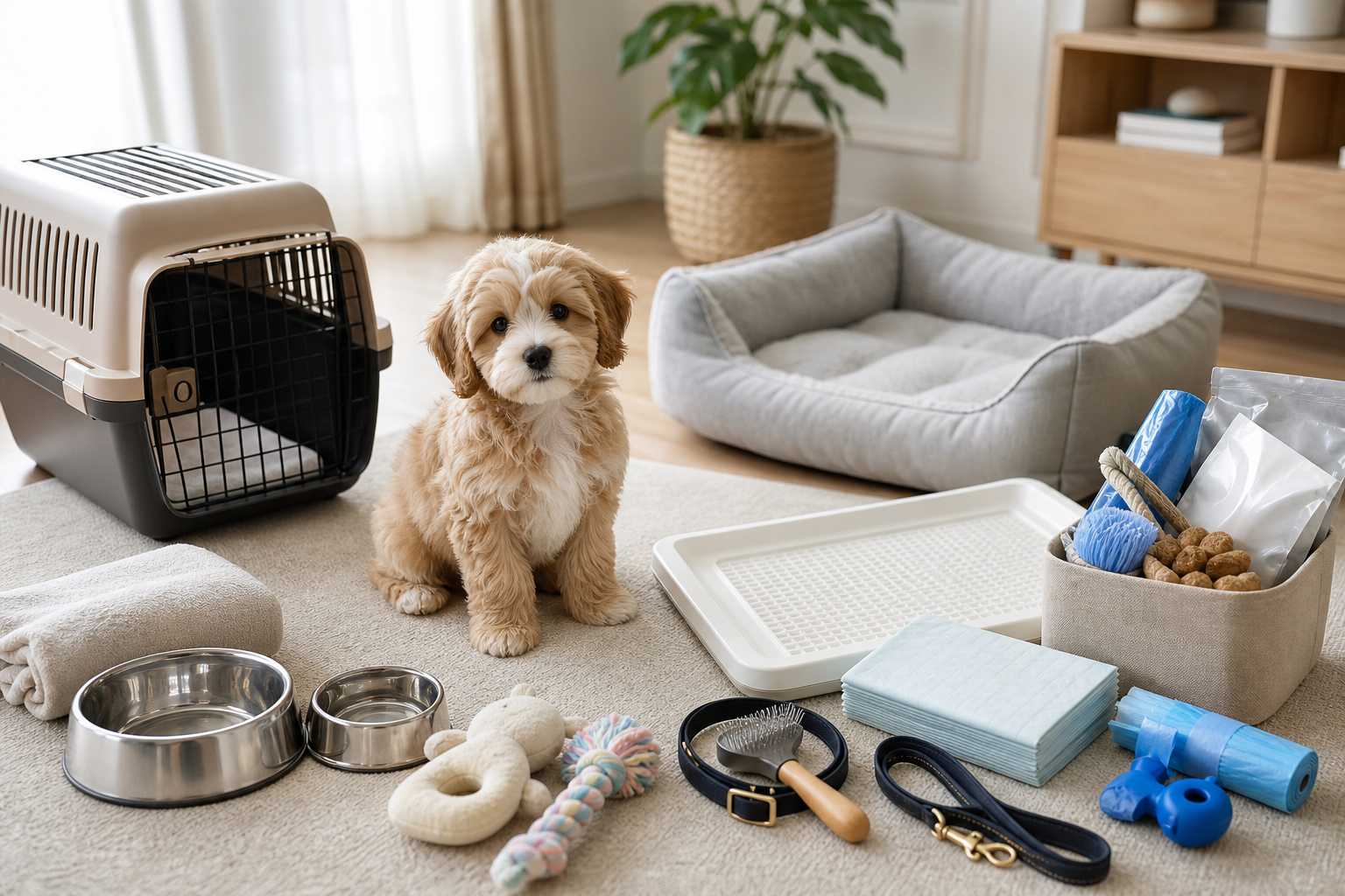 犬を飼い始めるときに必要な物品は6つのカテゴリに分類できます