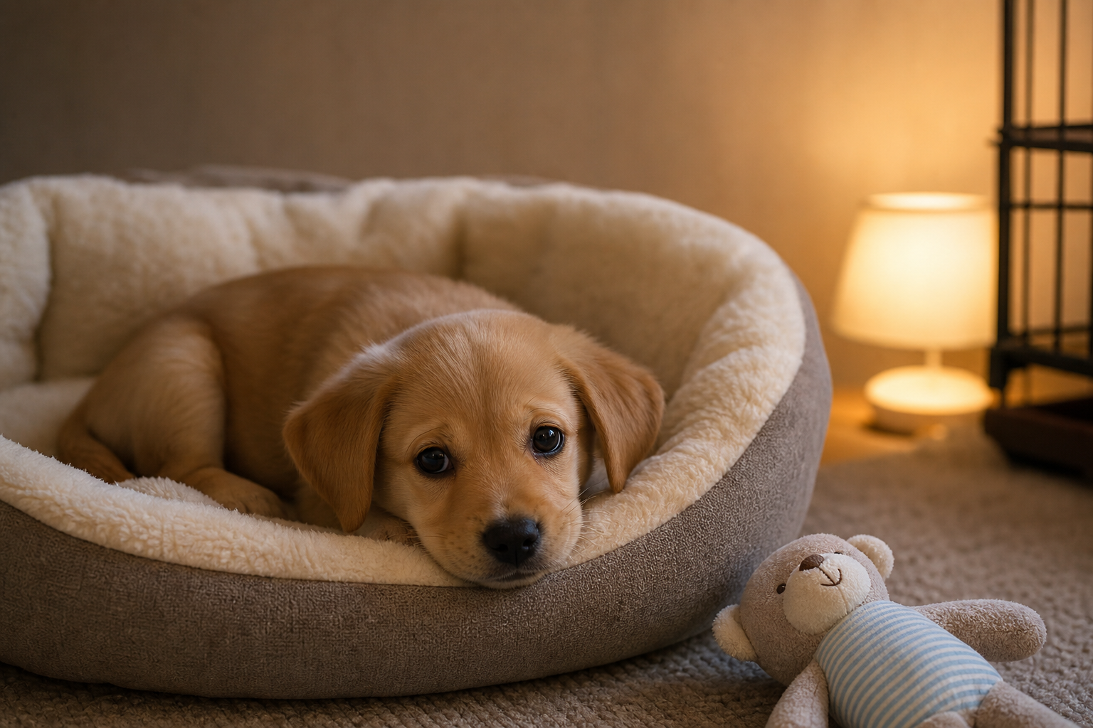 子犬が初日に寝ないのは環境の変化によるストレスと興奮が主な原因