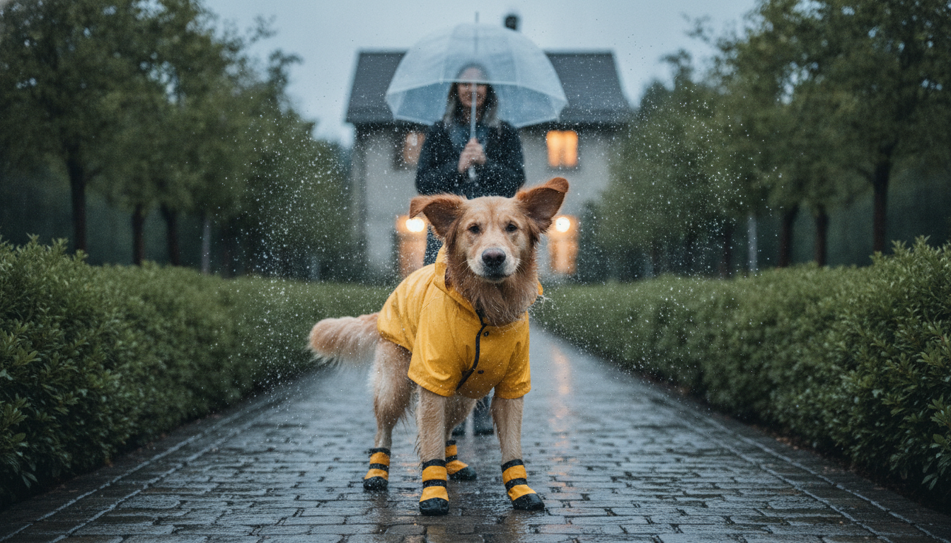 雨の日の散歩に必要な準備と安全なポイント