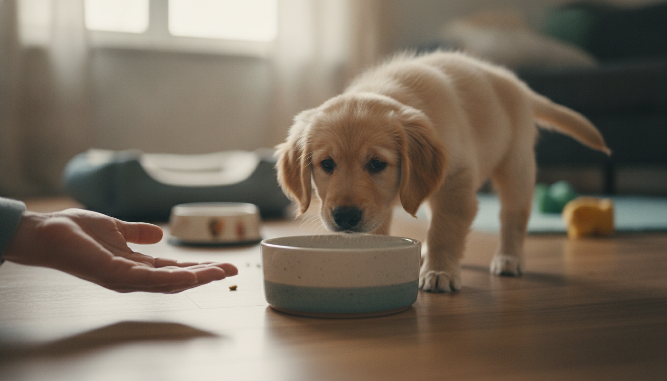 子犬の飲水量の目安と食事からの水分